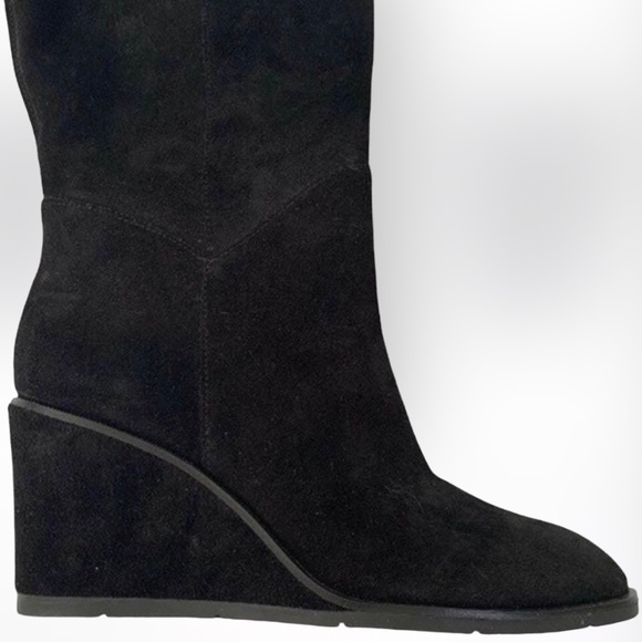 NWOT Antonio Melani Maesyn Tall Suede Wedge Boots with Tassels Size 9 - Picture 5 of 9